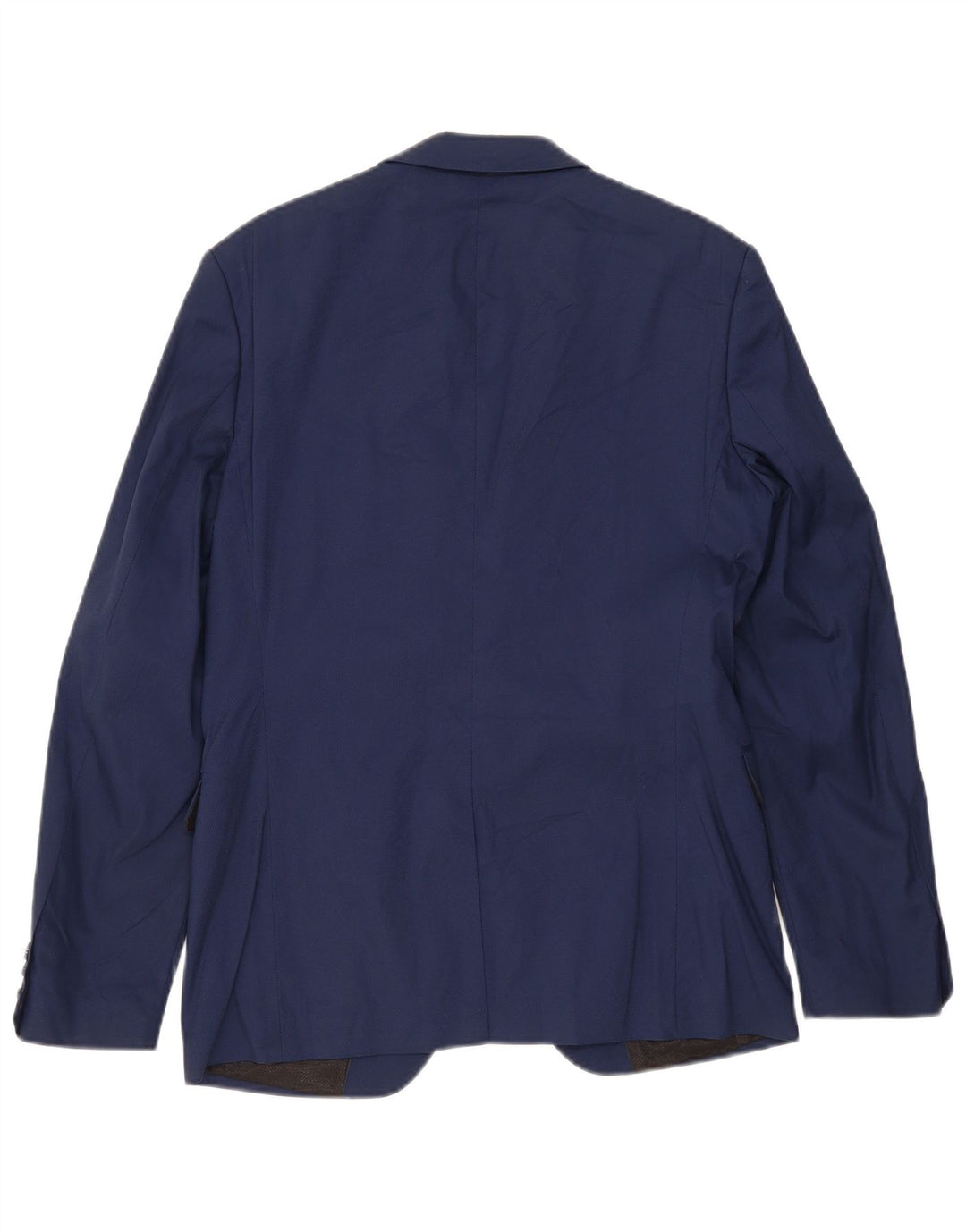Giacca blazer da uomo a 2 bottoni Zara EU 50 cotone blu navy medio