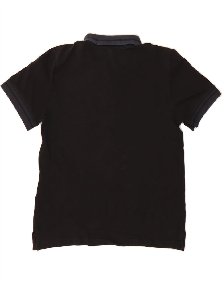 CALVIN KLEIN Mens Polo Shirt Medium Black Cotton Vintage Calvin Klein and Second-Hand Calvin Klein from Messina Hembry 