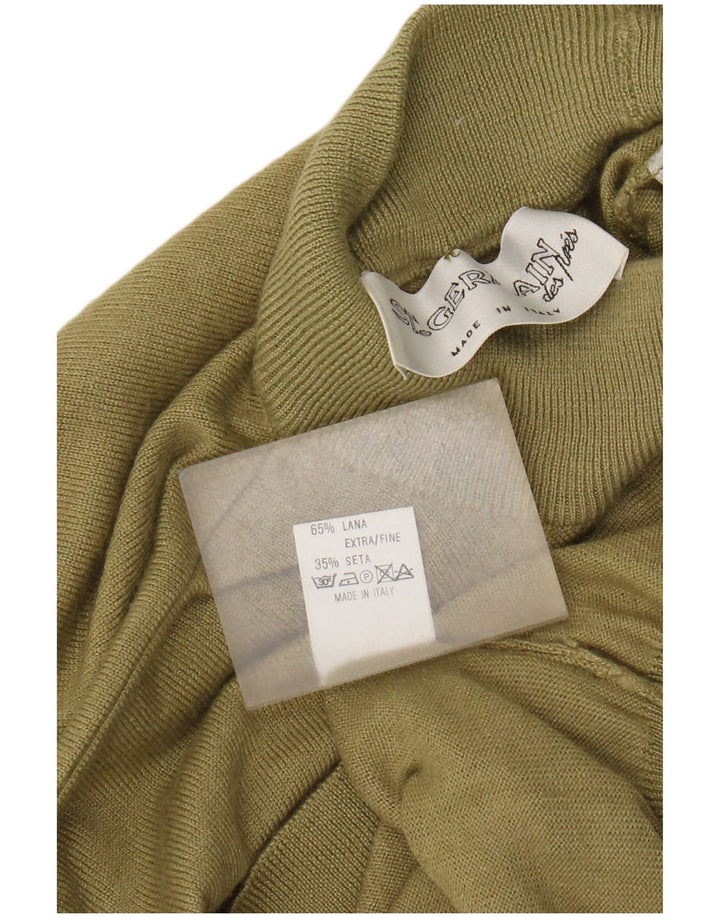 Maglione maglione collo alto da donna St. Germain Des Pres IT 44 medio kaki
