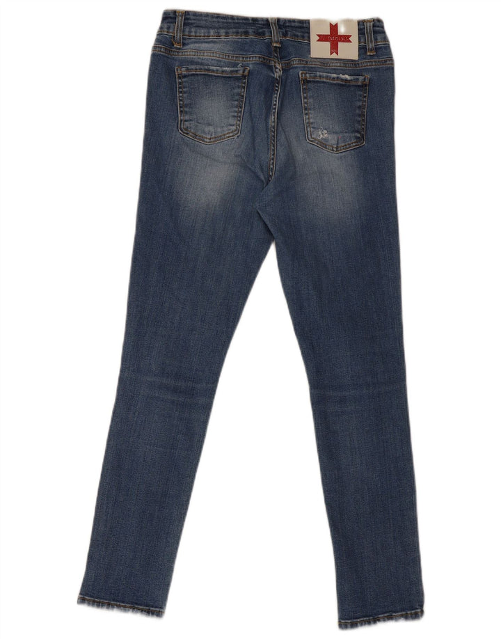 Jeans super slim effetto invecchiato da donna Zu Elements W30 L28 cotone blu