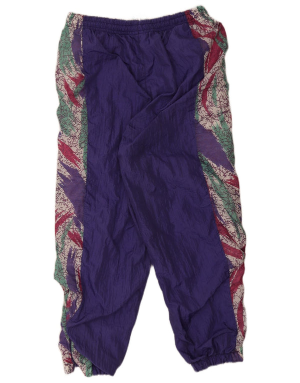 Pantaloni da tuta da donna vintage da jogging UK 16 grandi viola