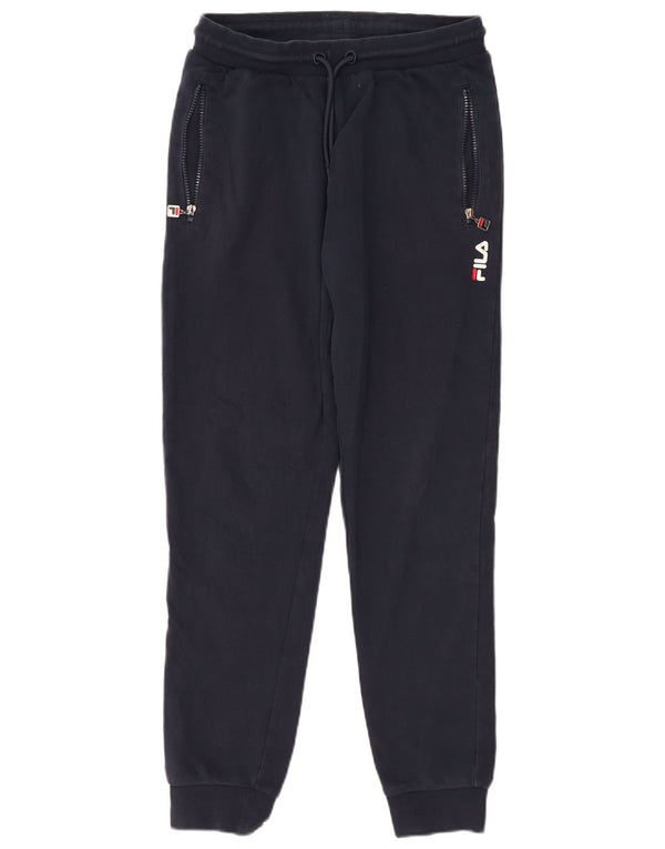 Pantaloni da tuta da donna FILA Joggers UK 10 Small Blu Navy Cotone