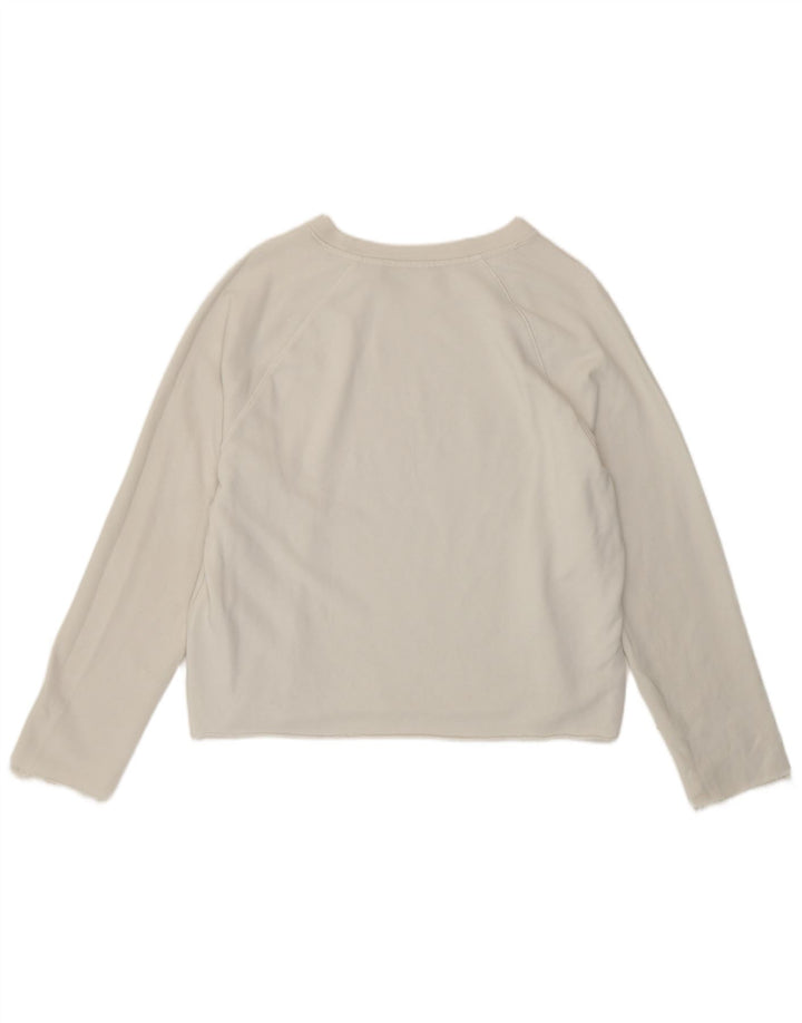 Levi's Felpa con grafica da donna Maglione UK 16 Large Cotone bianco