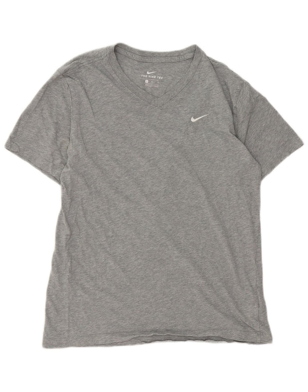 T-shirt Nike da uomo in cotone mélange grigio medio