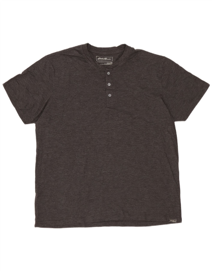 T-shirt da uomo EDDIE BAUER grande in cotone grigio