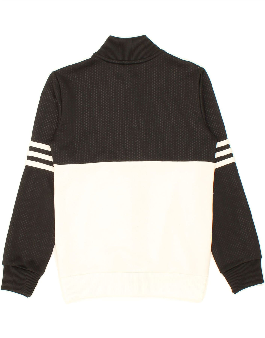 ADIDAS Boys Tracksuit Top Jacket 7-8 Years XS Black Colourblock Polyester Vintage Adidas and Second-Hand Adidas from Messina Hembry 