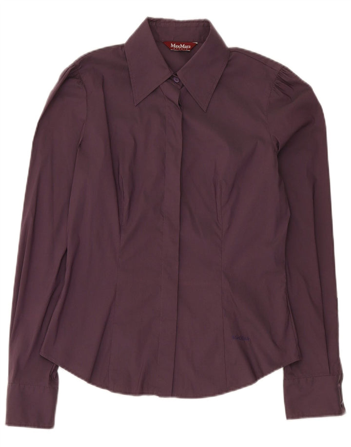 Camicia da donna Max Mara UK 12 Viola medio