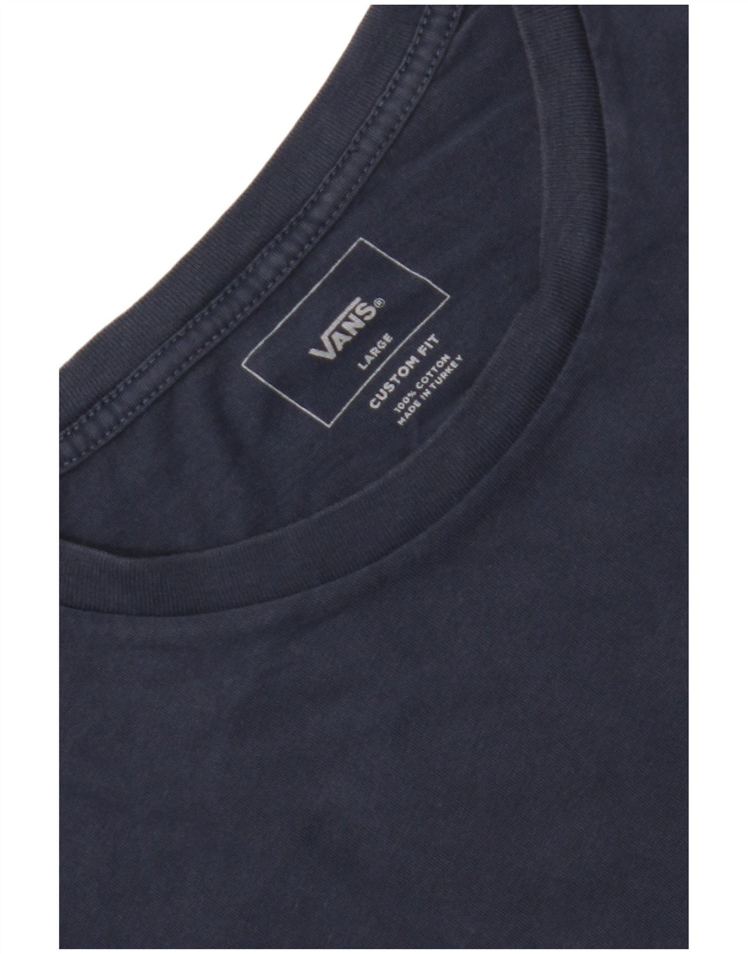 T-shirt grafica da uomo Custom Fit di Vans, taglia grande, in cotone blu navy