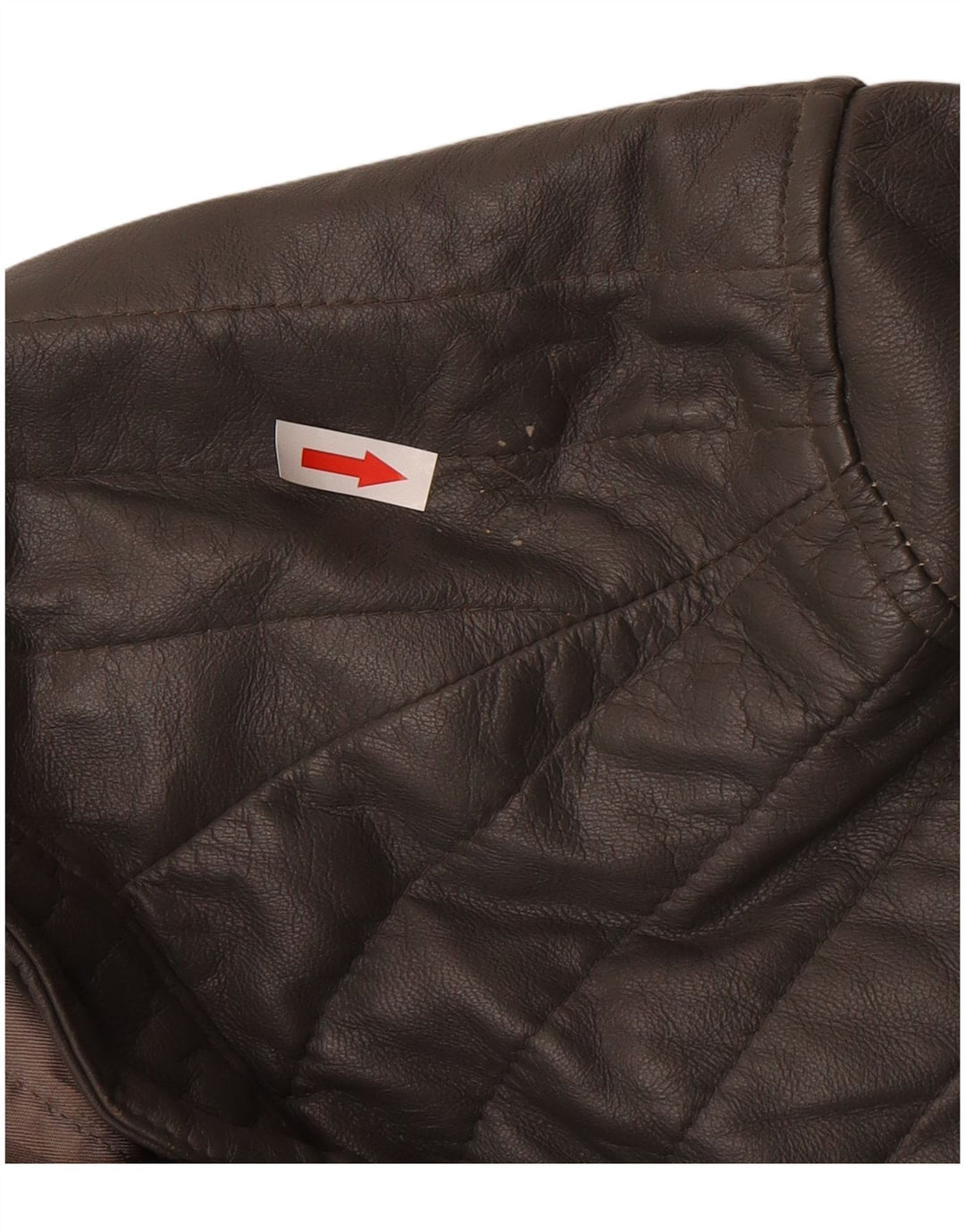 Giacca in pelle vintage da uomo IT 50 grande in pelle grigia