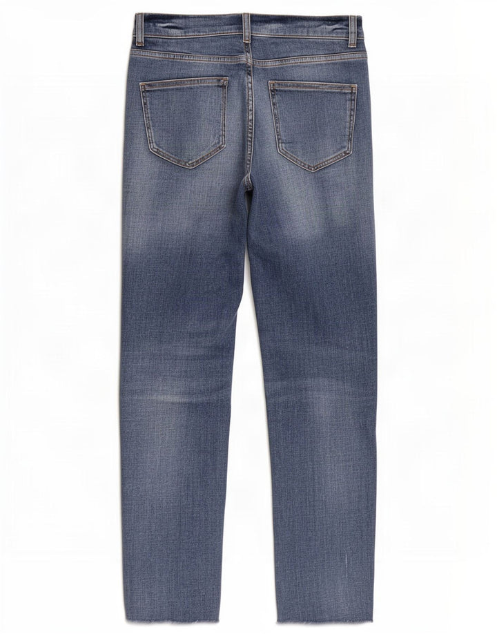 Jeans slim effetto consumato da donna Massimo Dutti EU 38 piccolo W28 L27 blu