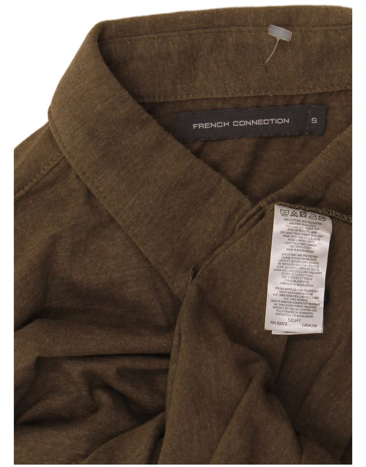 Camicia da uomo French Connection piccola in cotone kaki