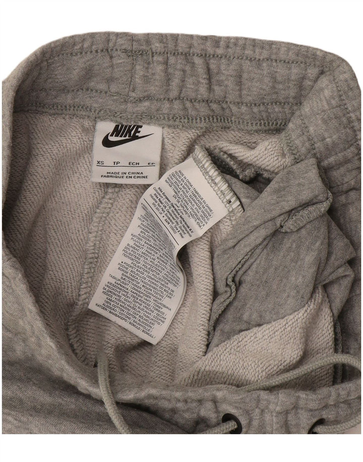 NIKE Pantaloni da tuta da donna Joggers UK 4 XS Cotone chiazzato grigio