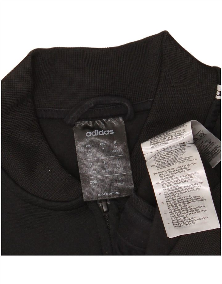 Giacca da ginnastica Adidas Climalite Crop da donna UK 12/14 Medio Nero