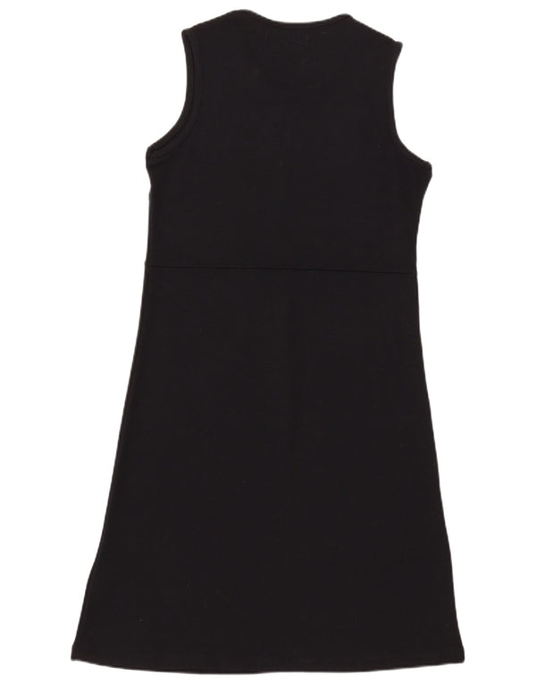 Zara Womens Sleeveless Basic Dress UK 14 Large Black Rayon