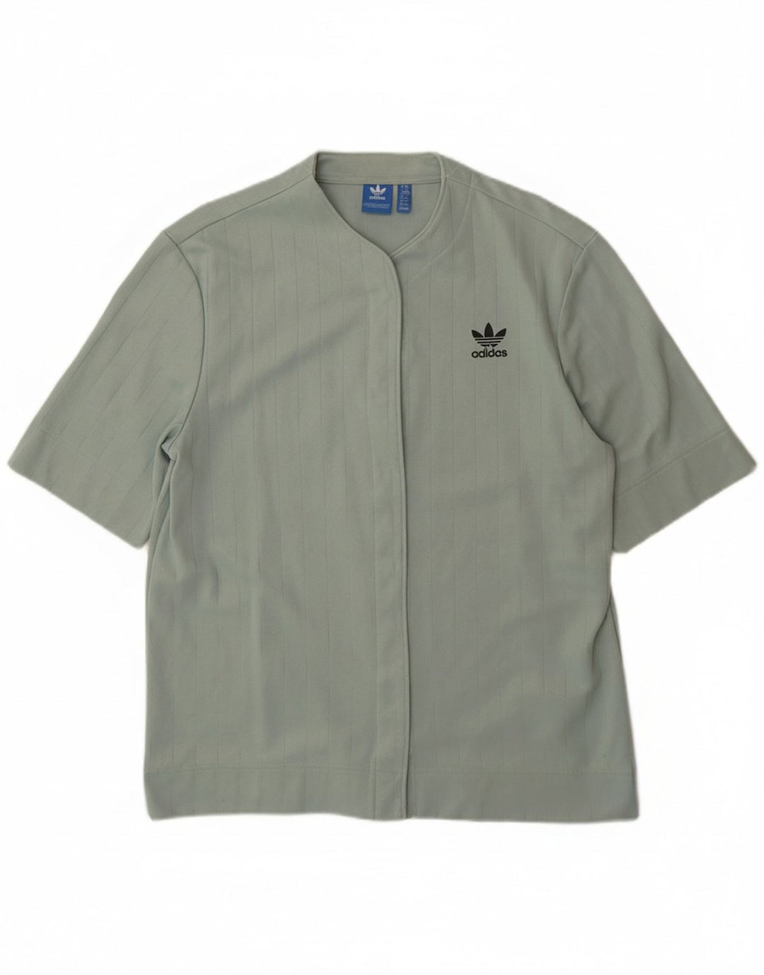 Camicia a maniche corte da donna ADIDAS UK 14 Cotone verde medio