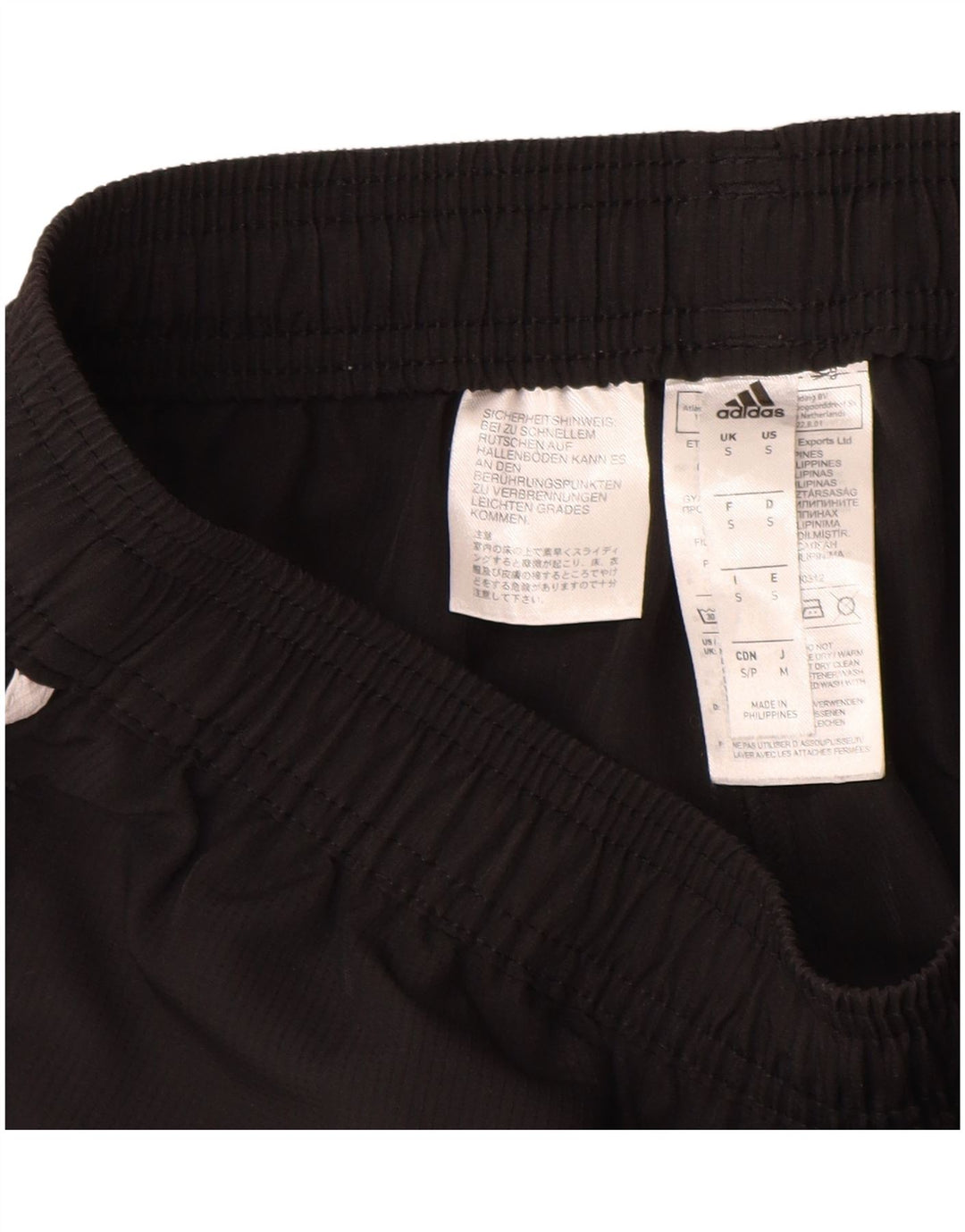 Pantaloni da tuta Adidas Climalite Graphic da uomo piccoli in poliestere nero