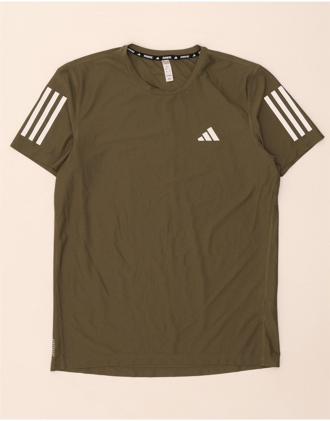 Maglietta Adidas da uomo Top Small in poliestere kaki