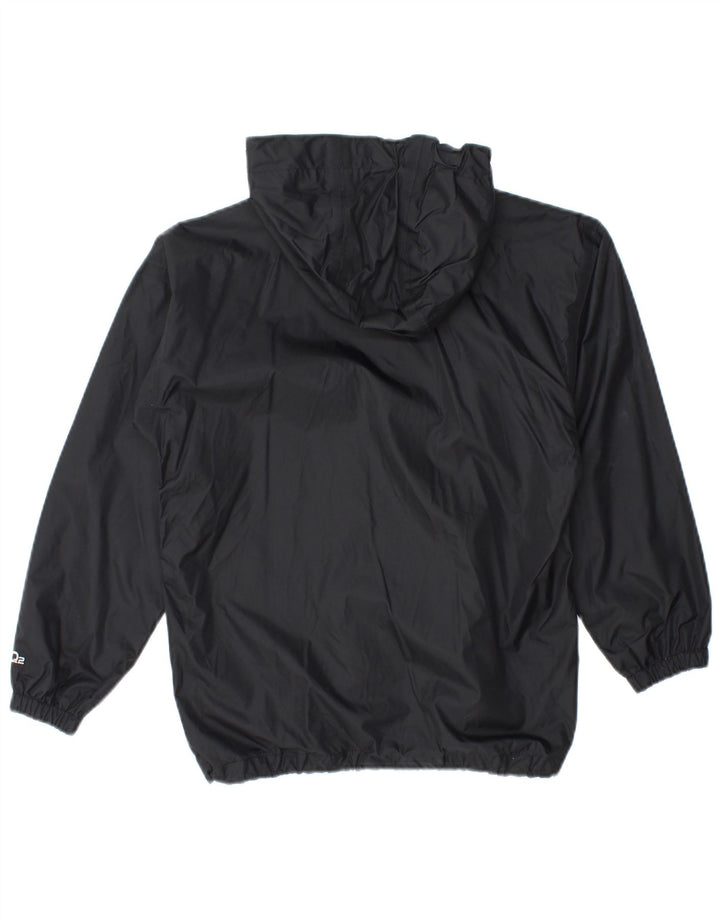 Giacca antipioggia con cappuccio per ragazzi Berghaus 9-10 anni in nylon nero