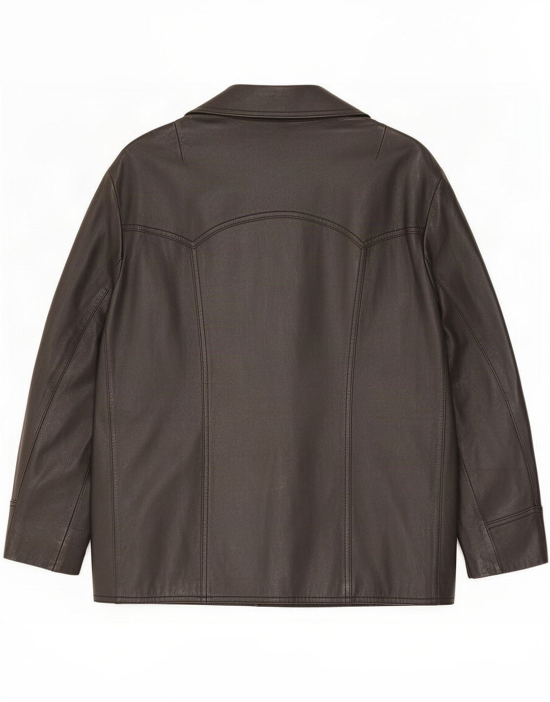 Giacca in pelle vintage da uomo UK 36 piccola nera