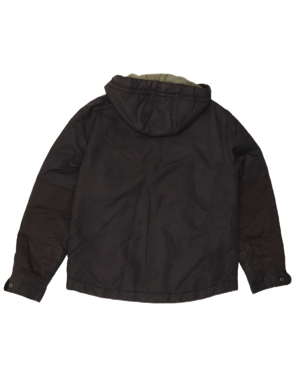Giacca imbottita con cappuccio da uomo Gas UK 40 Large nera in poliammide