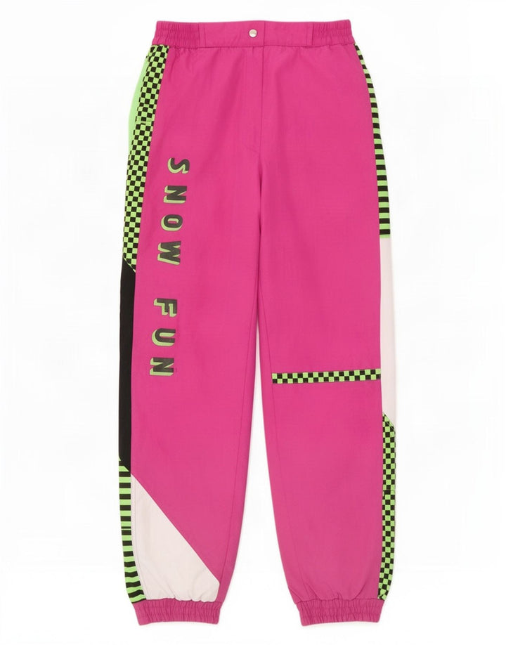 Pantaloni da sci con grafica Rodeo da donna EU 38 Poliestere color block rosa medio