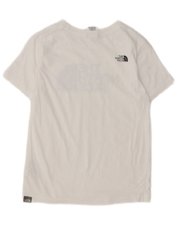 T-shirt grafica per ragazzi The North Face Top 11-12 anni Large in cotone bianco