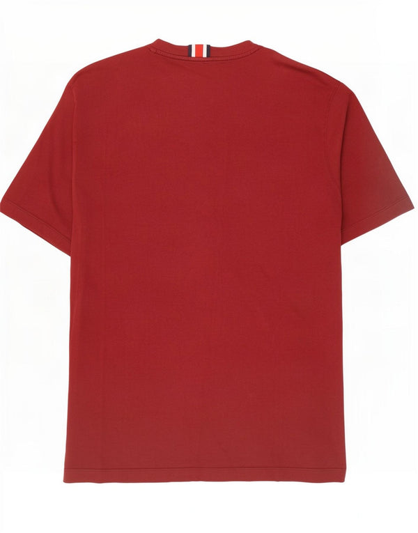 T-shirt grafica da uomo Tommy Hilfiger Top Large in cotone marrone