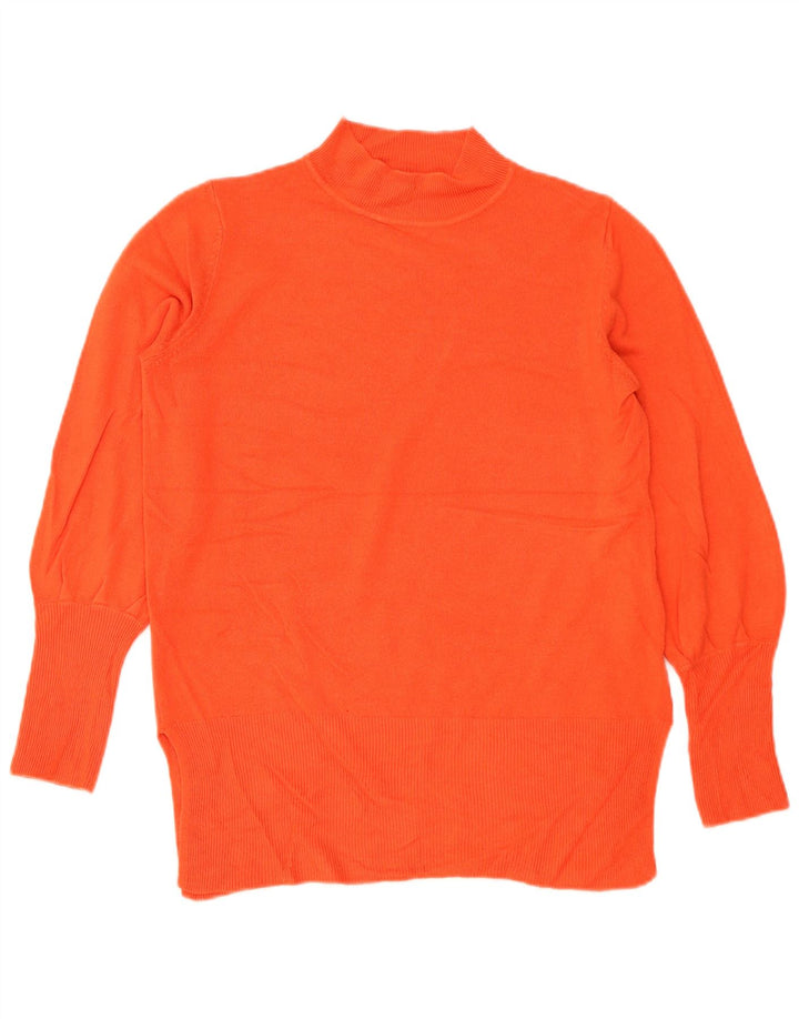 Maglione maglione a collo alto da donna Marks & Spencer UK 14 Arancione medio