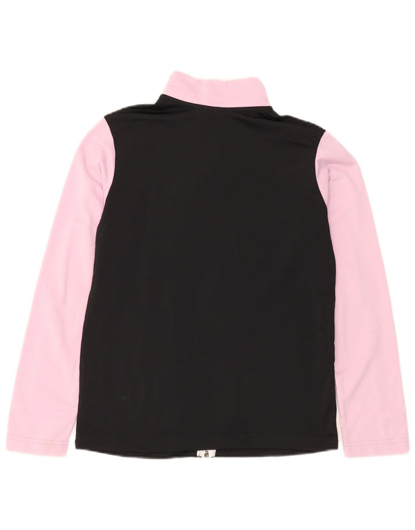 Nike Boys Tracksuit Top Jacket 12-13 Years Large Pink Colourblock Polyester