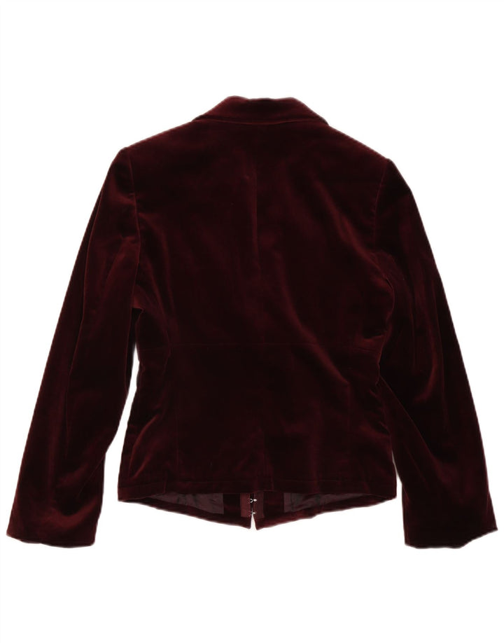 Giacca blazer con maniche a 3/4 corta da donna Isabel De Pedro UK 10 piccola marrone