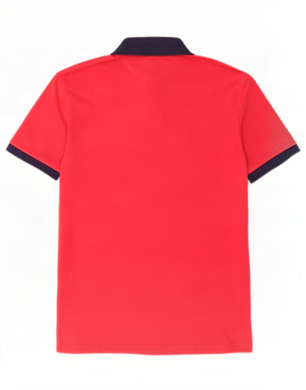 Polo da uomo slim fit Hackett in cotone rosa medio