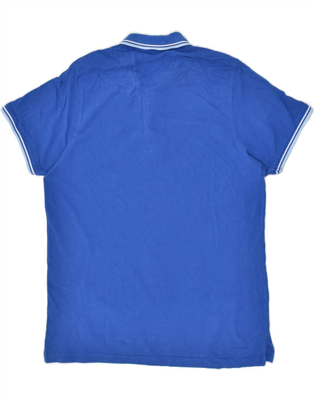 LOTTO Mens Polo Shirt Large Blue Cotton | Vintage Lotto | Thrift | Second-Hand Lotto | Used Clothing | Messina Hembry 