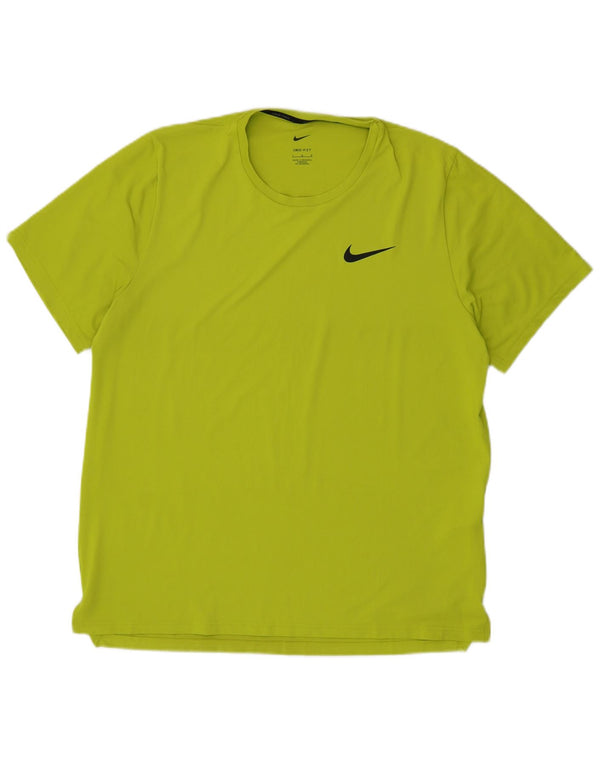 T-shirt Nike Dri Fit da uomo, grande, in poliestere verde