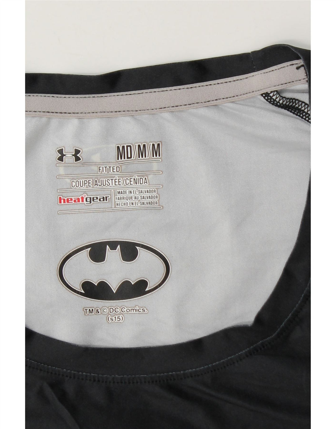 Maglietta grafica da uomo Under Armour Heat Gear Top nera media