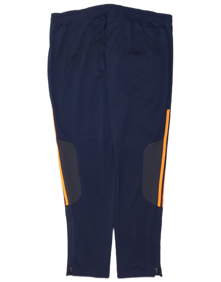 Pantaloni da tuta da uomo Adidas 2XL Poliestere color block blu navy