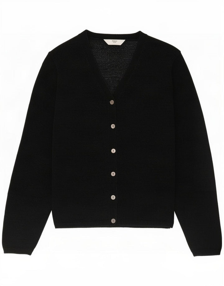 Maglione cardigan Marks & Spencer da donna St. Michael UK 12 medio nero