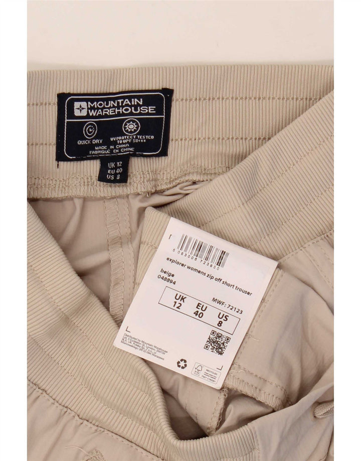 Pantaloni casual da donna Mountain Warehouse UK 12 Medium W32 L29 Beige