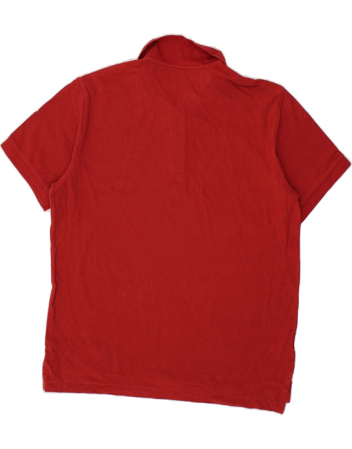 EDDIE BAUER Mens Polo Shirt Large Red Cotton Vintage Eddie Bauer and Second-Hand Eddie Bauer from Messina Hembry 