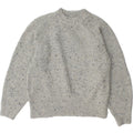 MARKS & SPENCER Womens Crop Crew Neck Jumper Sweater UK 14 Medium Grey Vintage Marks & Spencer and Second-Hand Marks & Spencer from Messina Hembry 