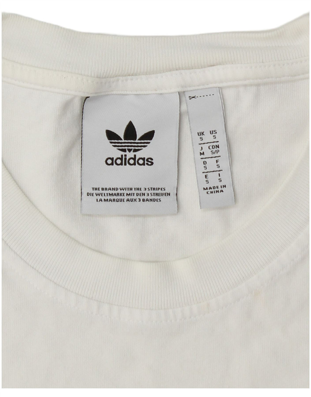 T-shirt grafica da uomo ADIDAS Top piccola bianca