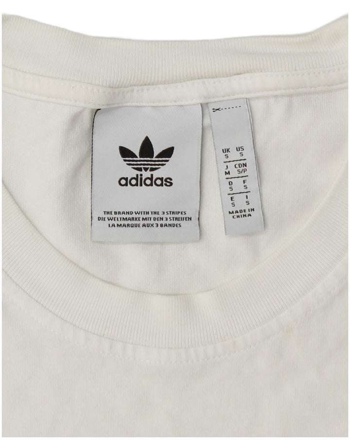 T-shirt grafica da uomo ADIDAS Top piccola bianca