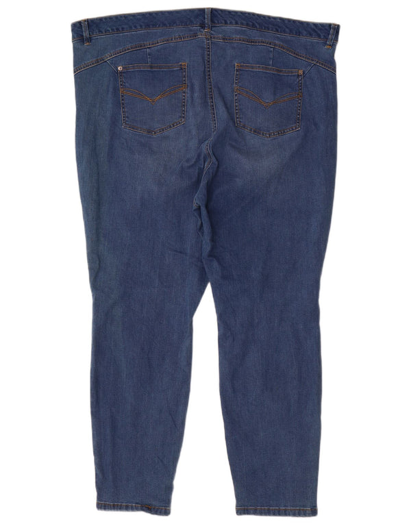 Jeans skinny autografati da donna Marks & Spencer UK 22 3XL W44 L28 Cotone blu