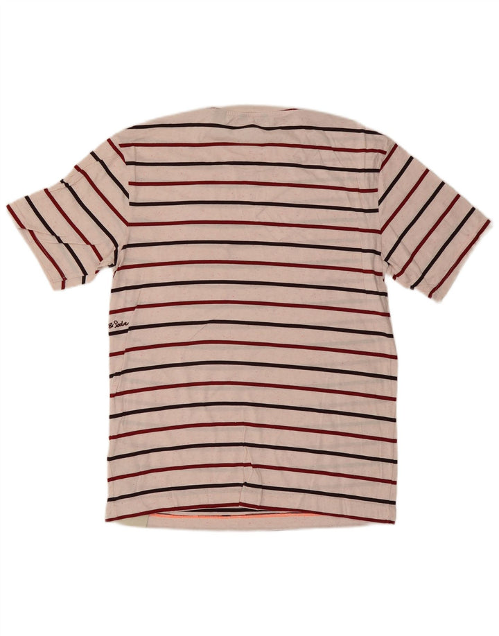 T-shirt da uomo Scotch & Soda Top in cotone a righe bianche medie