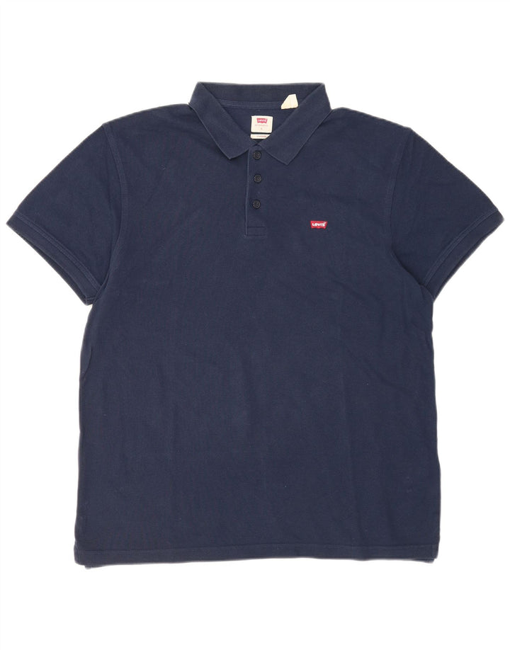 Polo standard da uomo Levi's, taglia grande, in cotone blu navy