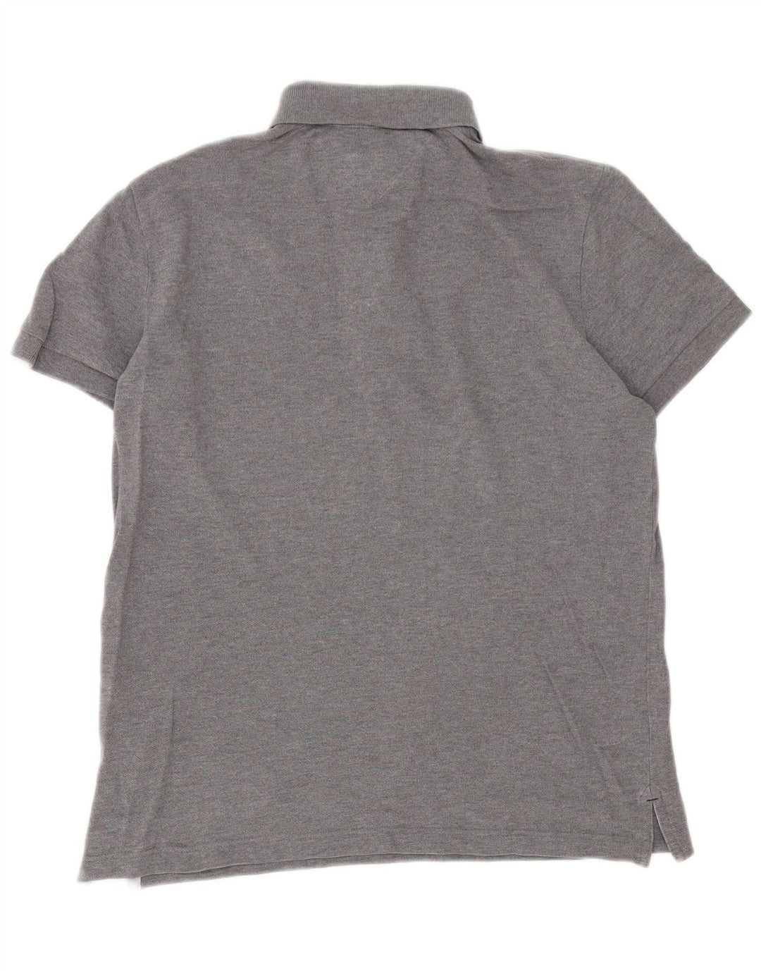 Polo da uomo Custom Fit Tommy Hilfiger piccola in cotone grigio