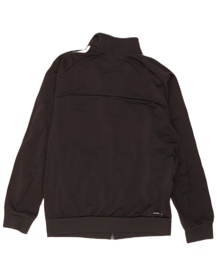 Giacca da tuta da uomo Adidas Climalite UK 38/40 poliestere nero medio