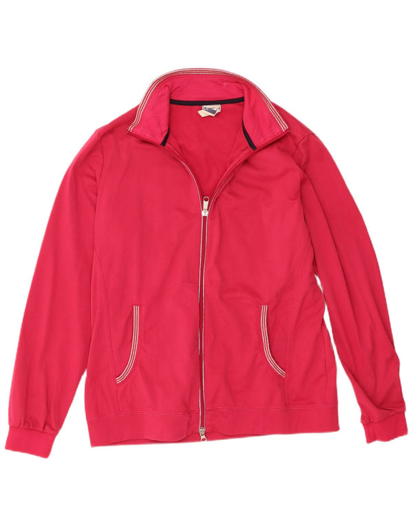 Giacca da ginnastica Champion da donna Easy Fit, taglia UK 14, grande, rosa, in poliestere