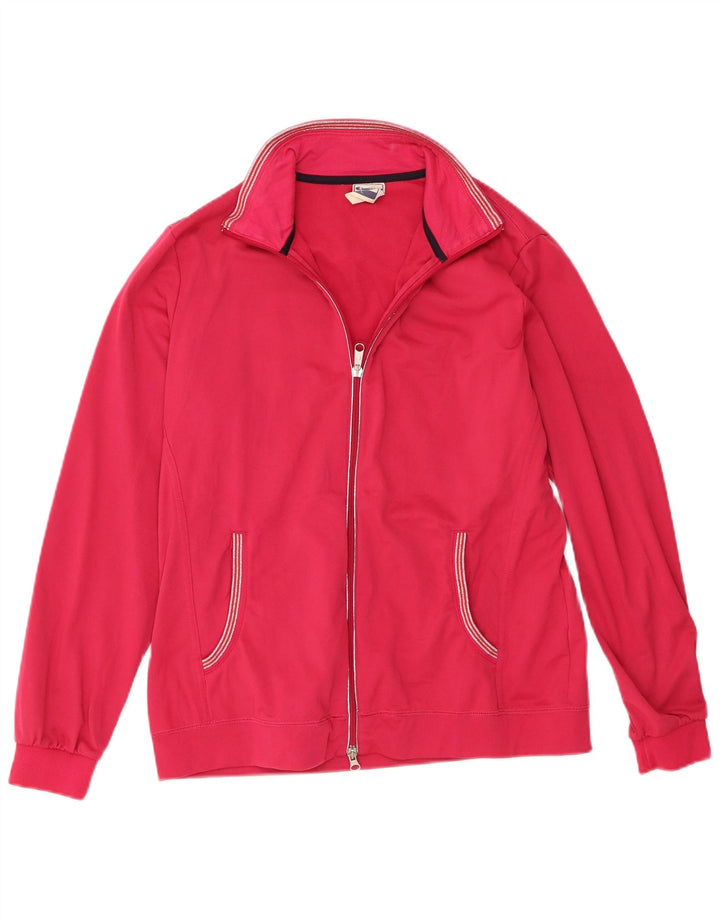 Giacca da ginnastica Champion da donna Easy Fit, taglia UK 14, grande, rosa, in poliestere