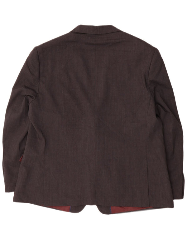 Giacca blazer a 2 bottoni Marks & Spencer da uomo UK 48 2XL lana grigia