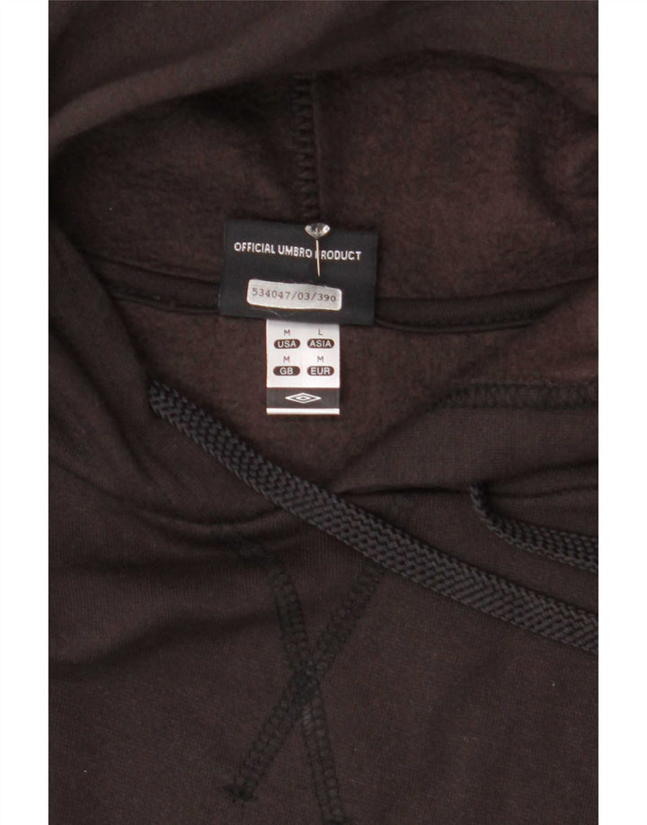 Maglione con cappuccio da uomo Umbro medio nero in poliestere